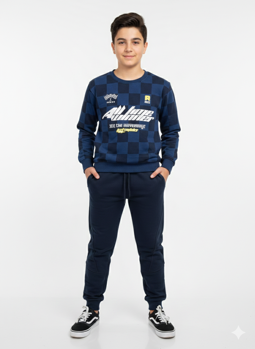 ALL TIME WINNER R.NECK PAJAMA - Hussein Youssef