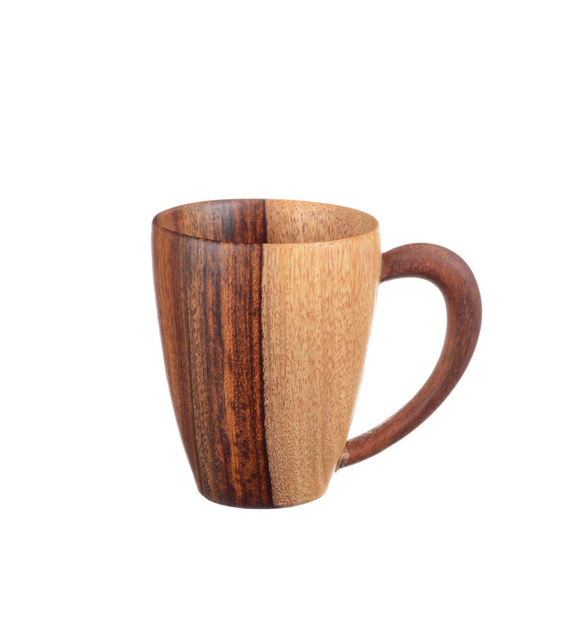 Wooden mug with handle