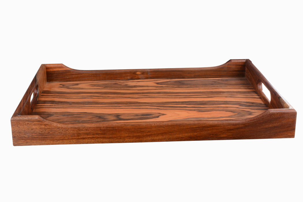 Large wooden tray