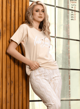 LOVE YOU Short Sleeve Pajamas