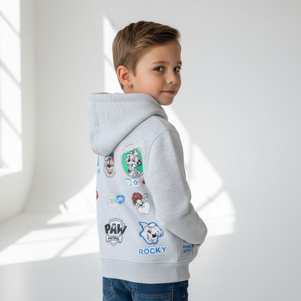Marvy Paw Patrol hoodie sweatshirt featuring a colorful Paw Patrol design, soft fabric, and a comfortable fit.