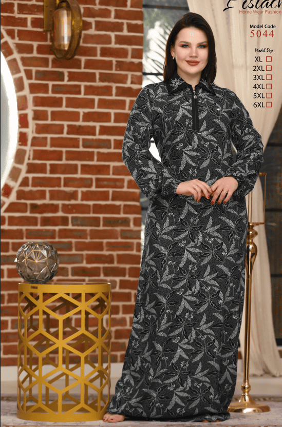 Rose-printed jelabiya