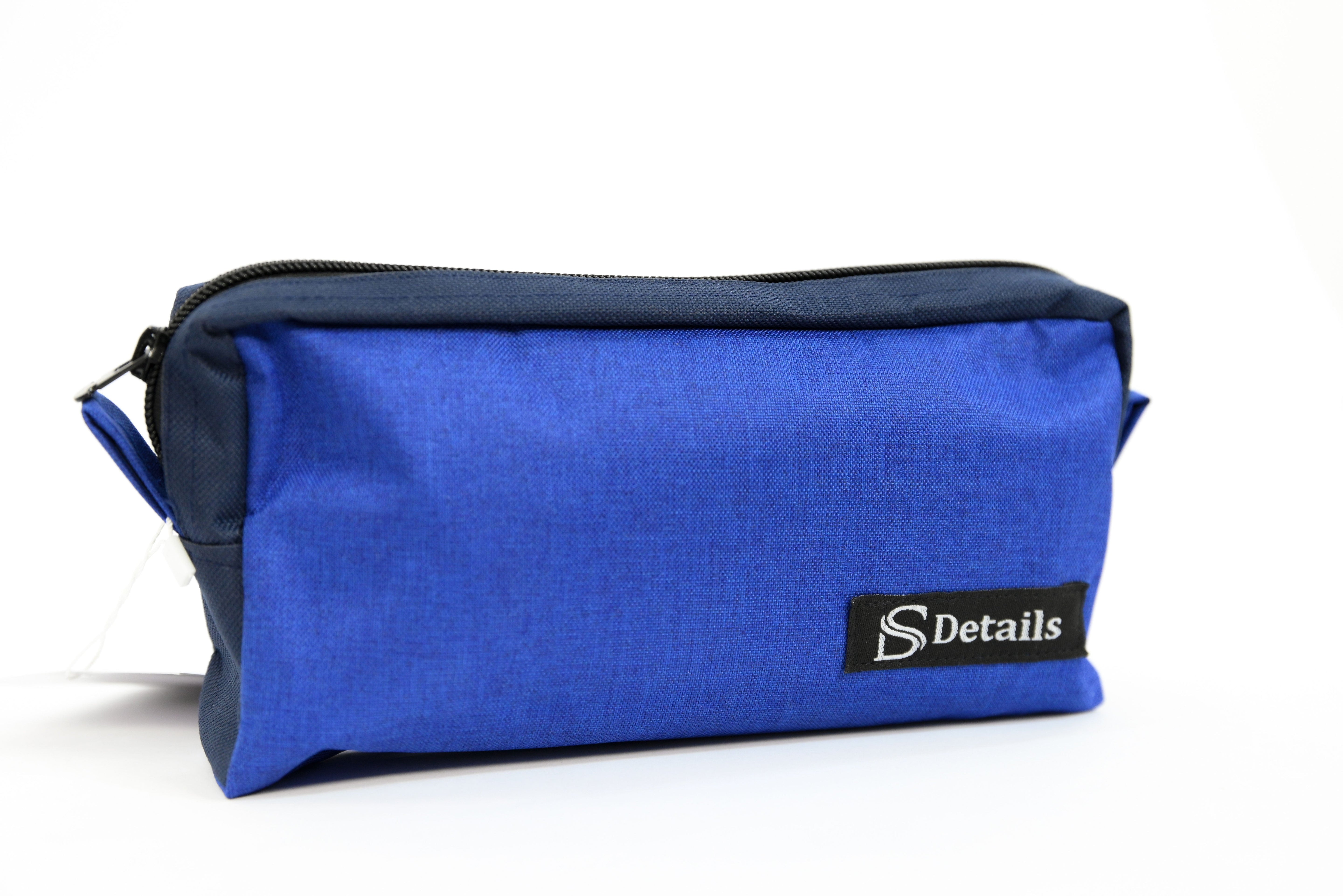 Colorful Pencil case with zipper closure, featuring the brand name "Pencil case" on the fabric, ideal for stationery storage.