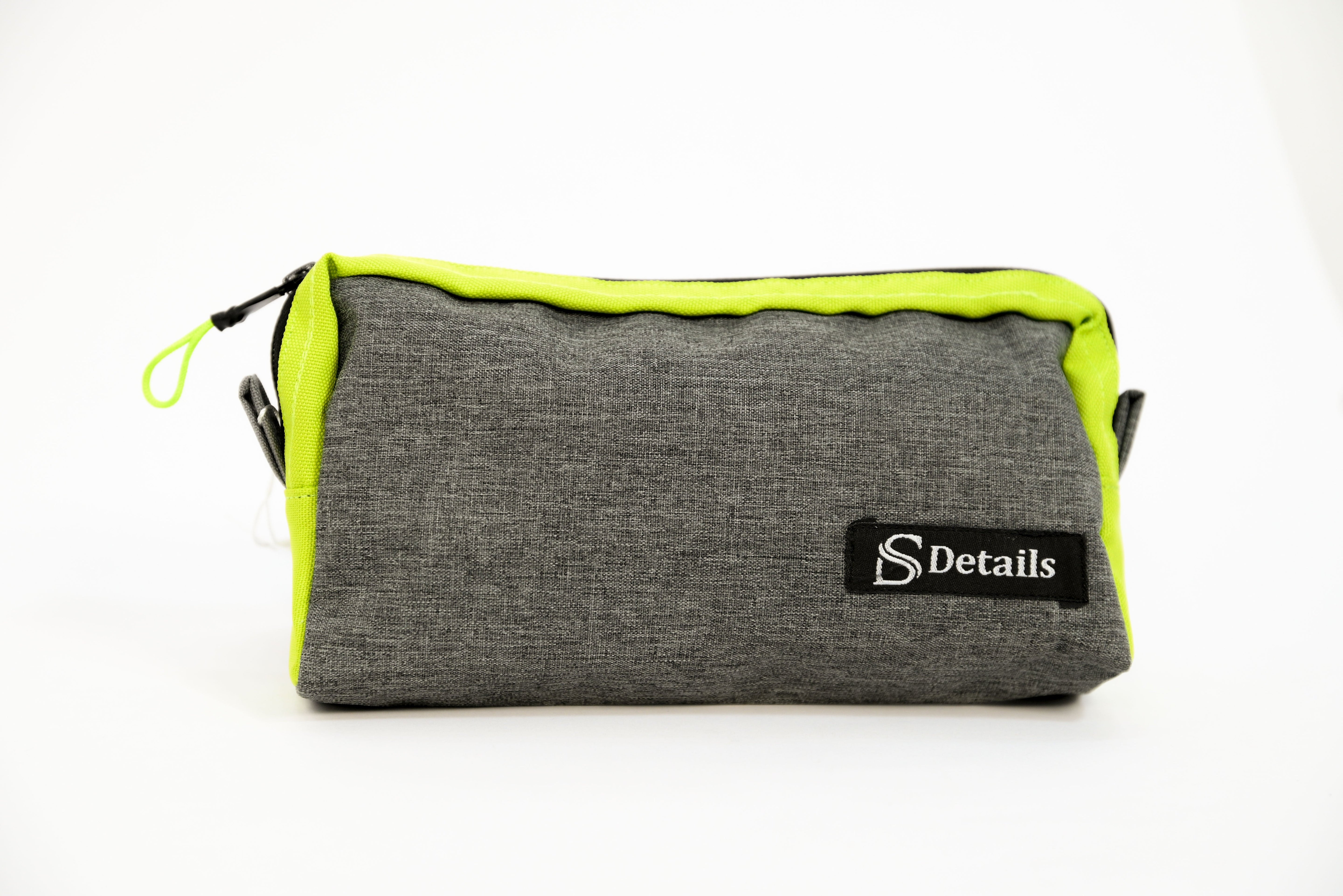 Colorful pencil case with zipper closure, featuring the brand name "Pencil case" visible on the fabric, ideal for school supplies.