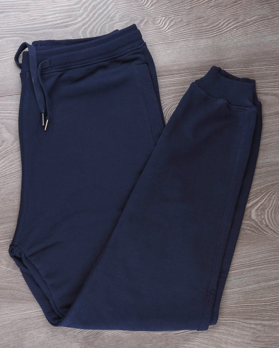 Melton pants Blue Basic