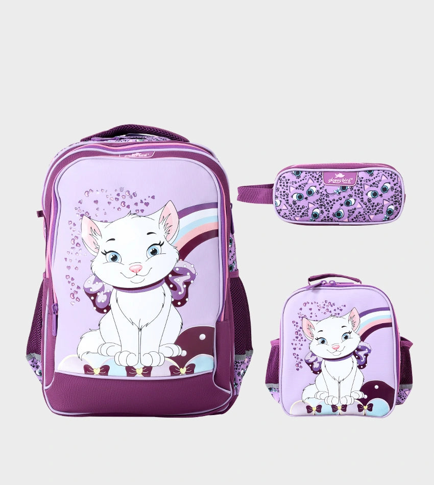 18inch -BACKPACK-ONE COLOR 3-piece set
