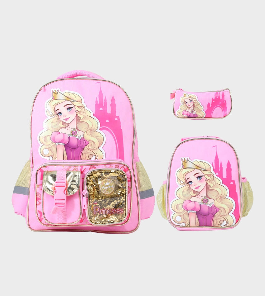 17 inch school bag 3-piece set