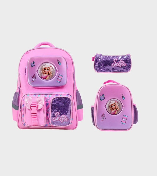 17 inch school bag 3-piece set