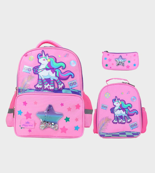 15-inch school backpack 3-piece set