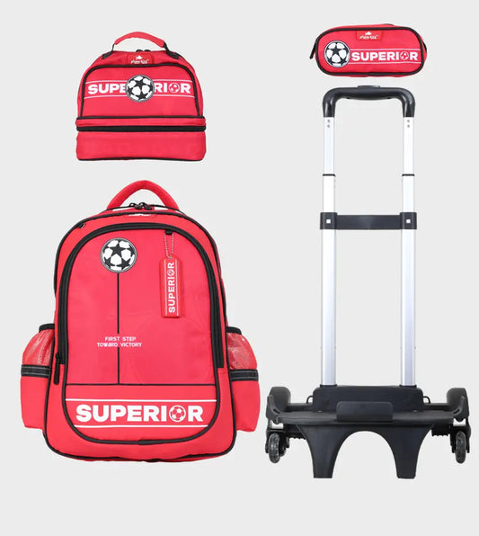 17-inch 3-piece set: Rolling School Bag