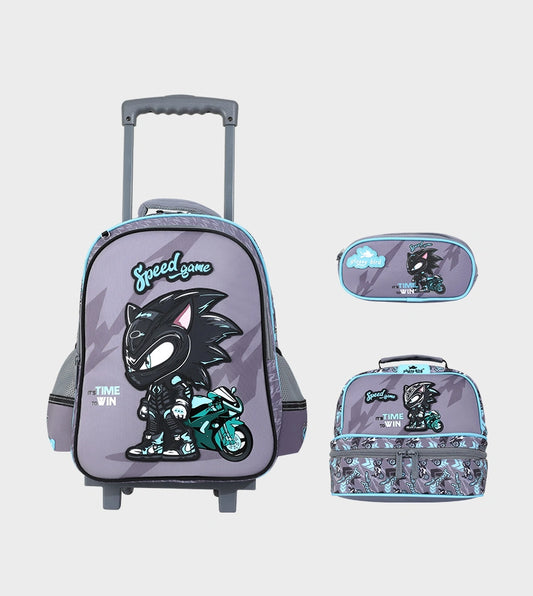 17 inch 3-piece set: Rolling School Bag