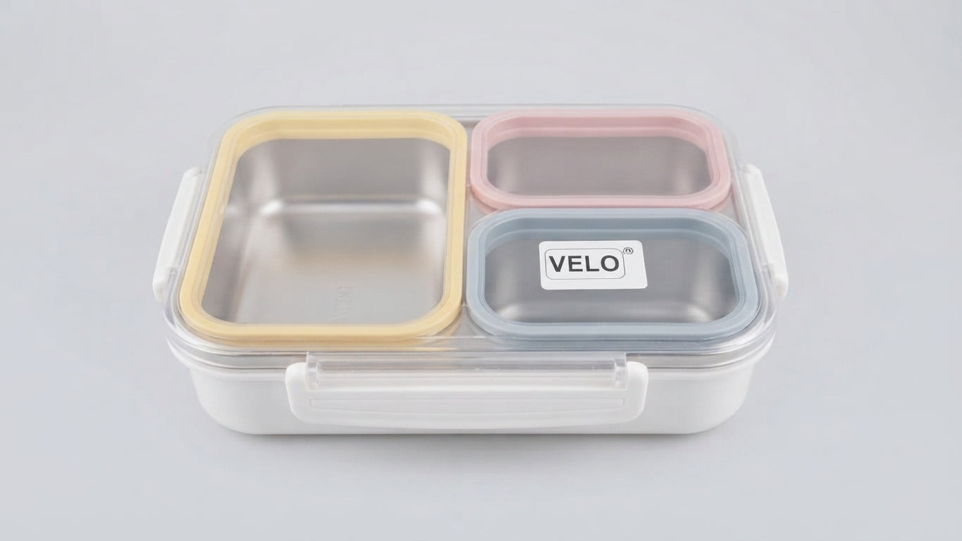 ""LIFETRADE Stainless Lunchbox 820 ML"