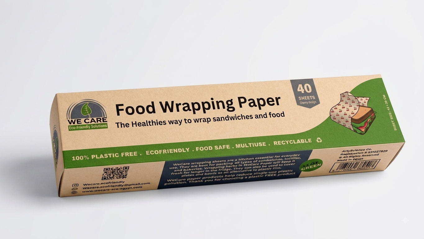 "We Care paper bags for sandwiches and snacks-40 pieces "