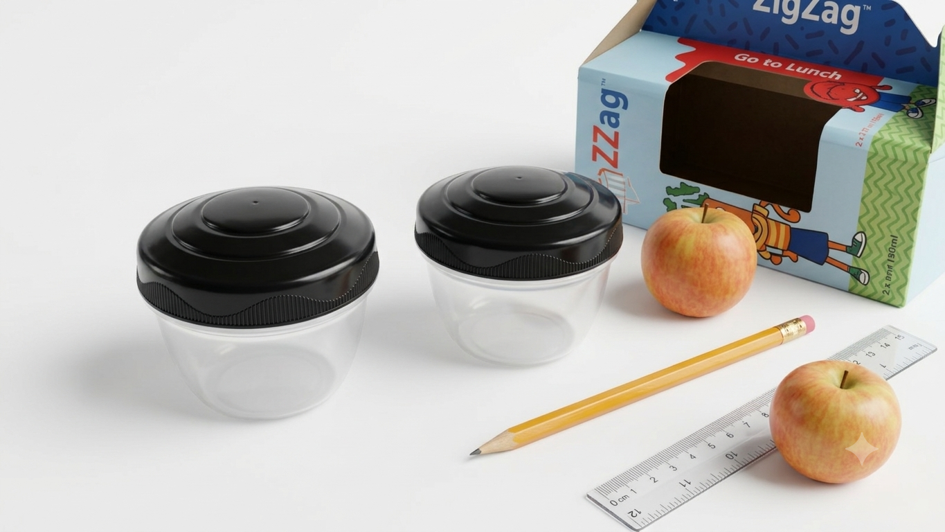 " ZIGZAG 2-piece food bowl-150 ml "