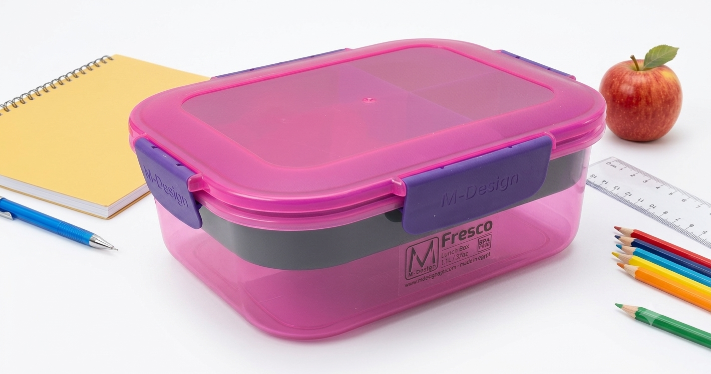 " M-DESIGN 2.1 & 2.3 L Lunch Box with Tray "