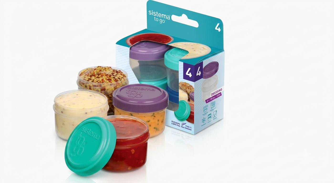 " Sistema DRESSING TO GO 4 Sauces Pack"