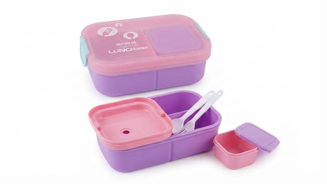 ""LIFETRADE Plastic Lunchbox 1300+140ml"