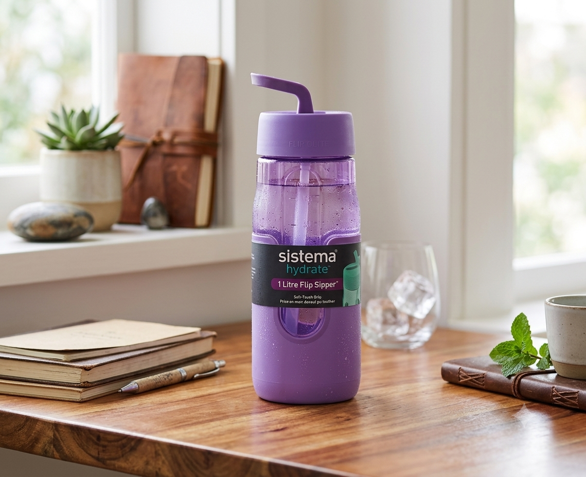 " Sistema Flip Sipper Water Bottle 1L "