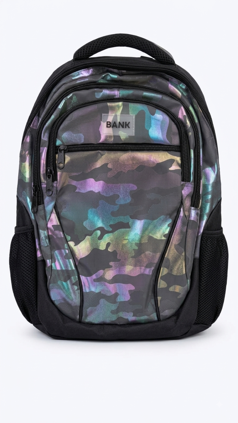 " BANK BACKPACK GREY/ARMY COLORS"