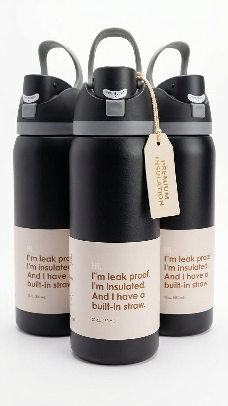 ""LIFETRADE Stainless water bottle 950 ML "