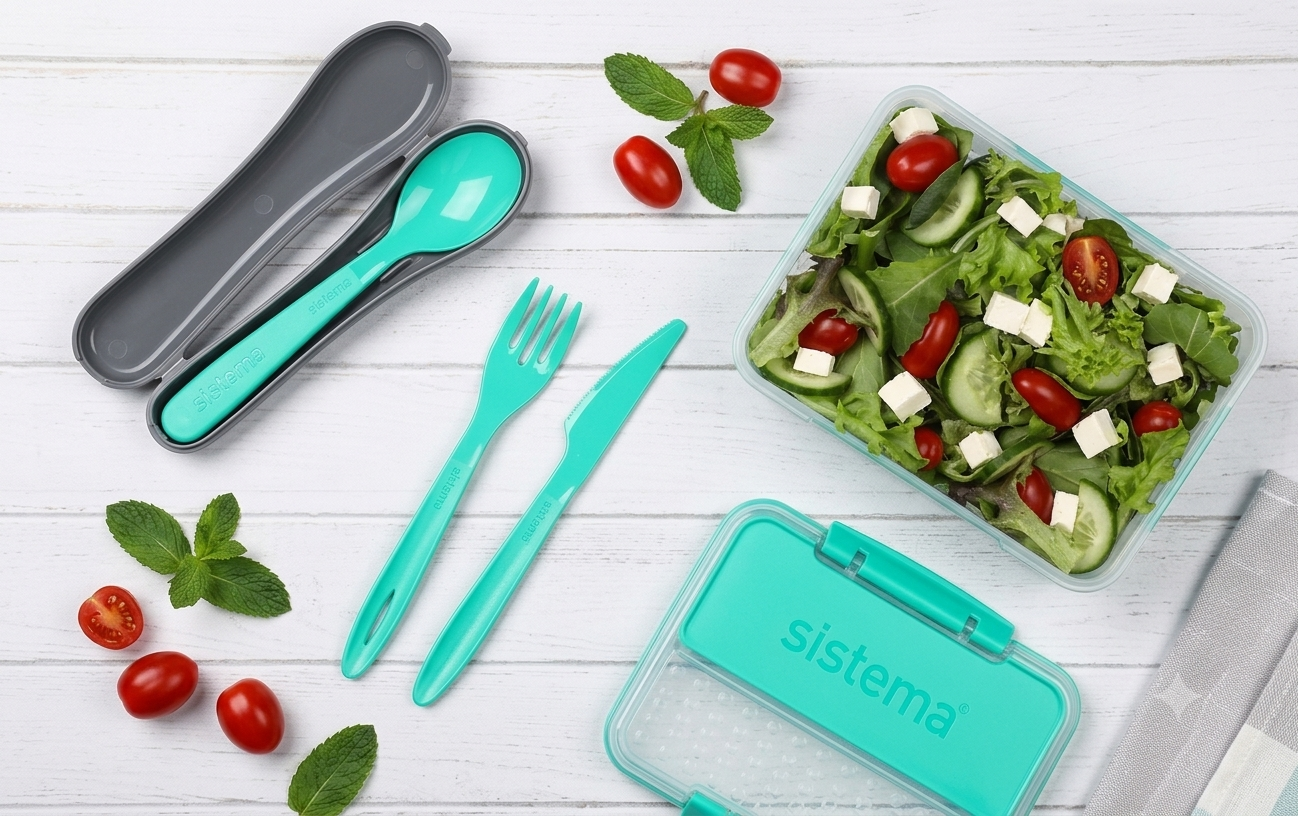" Sistema cutlery set: spoon + fork + knife"