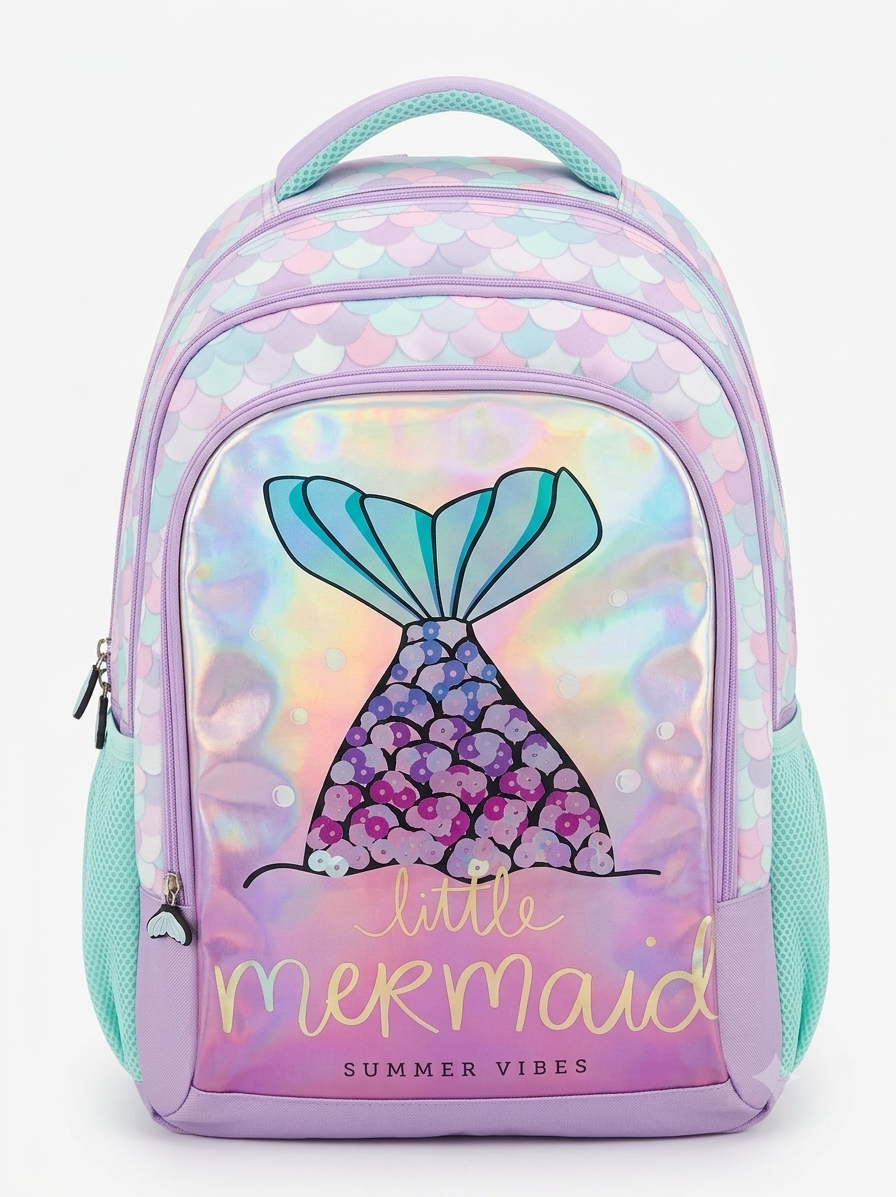 "NAHDET MASR LITTLE MERMAID Backpack Size 18"