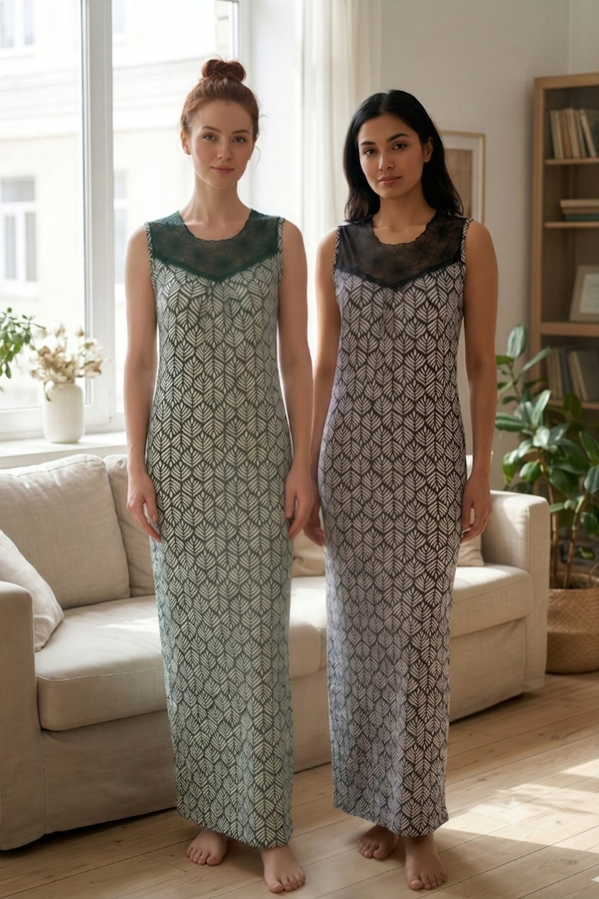"FULLCOVER CUT LONG NIGHTSHIRT"
