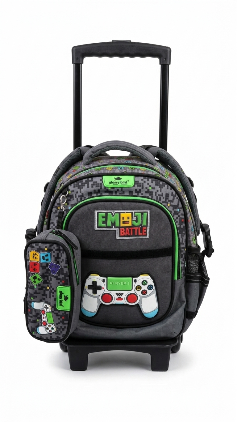 " Glossy-Bird Trolley Backpack Size 14 "
