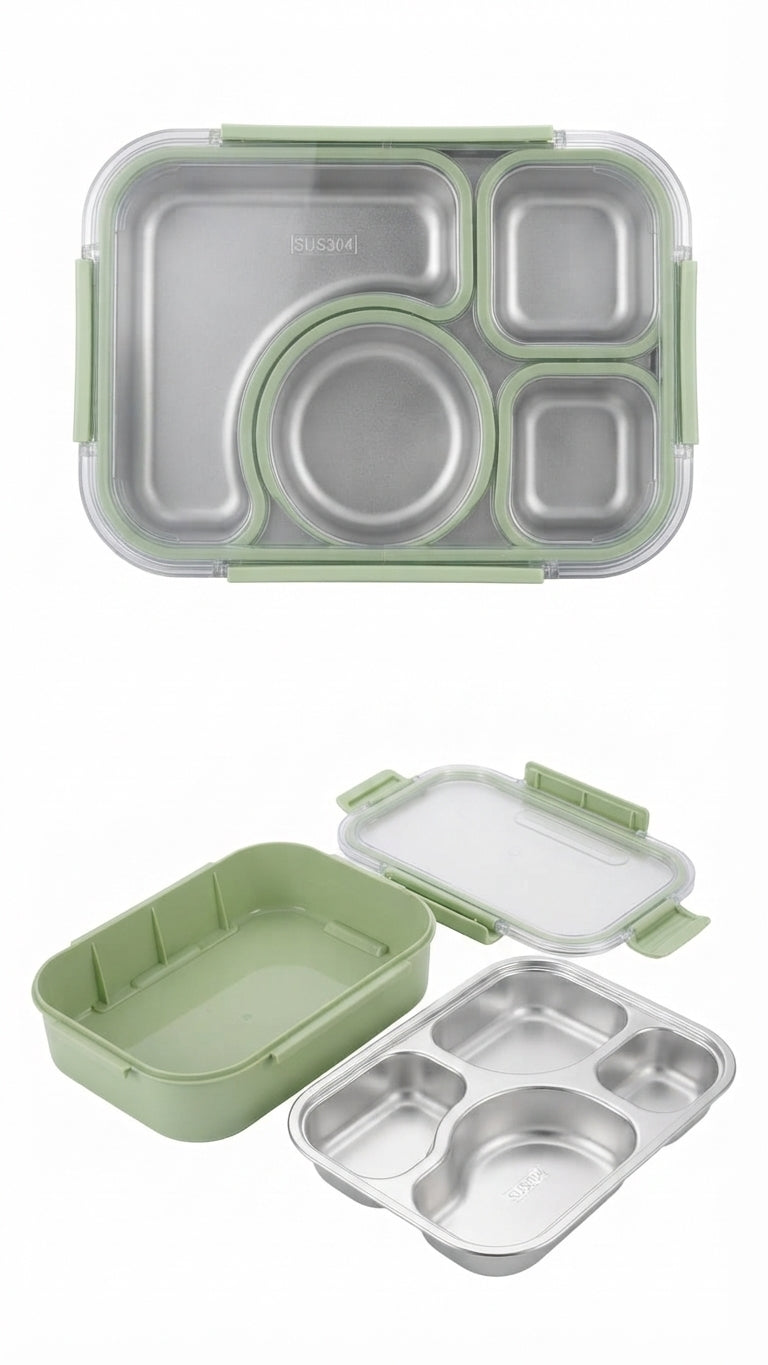 ""LIFETRADE Stainless Lunchbox 960 ML"