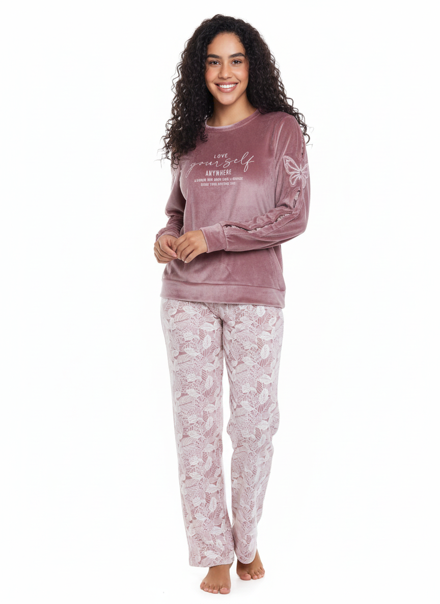 LOVE YOUR SELF R.NECK PAJAM