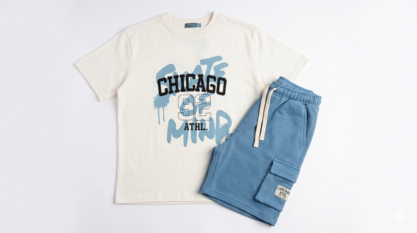 CHICAGOبيجامة نص كم شورت92