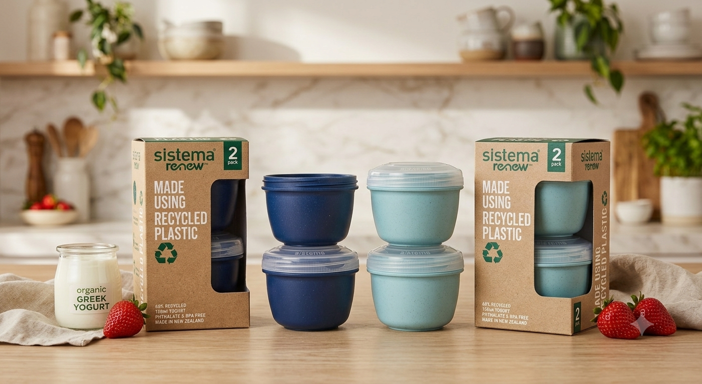"Sistema Renew 2 Yogurt Pot Set -150ml "