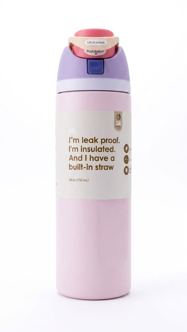 ""LIFETRADE Stainless water bottle 700 ML "