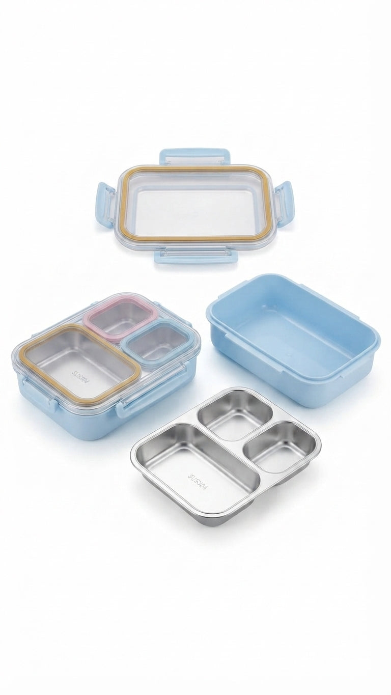 ""LIFETRADE Stainless Lunchbox 820 ML"