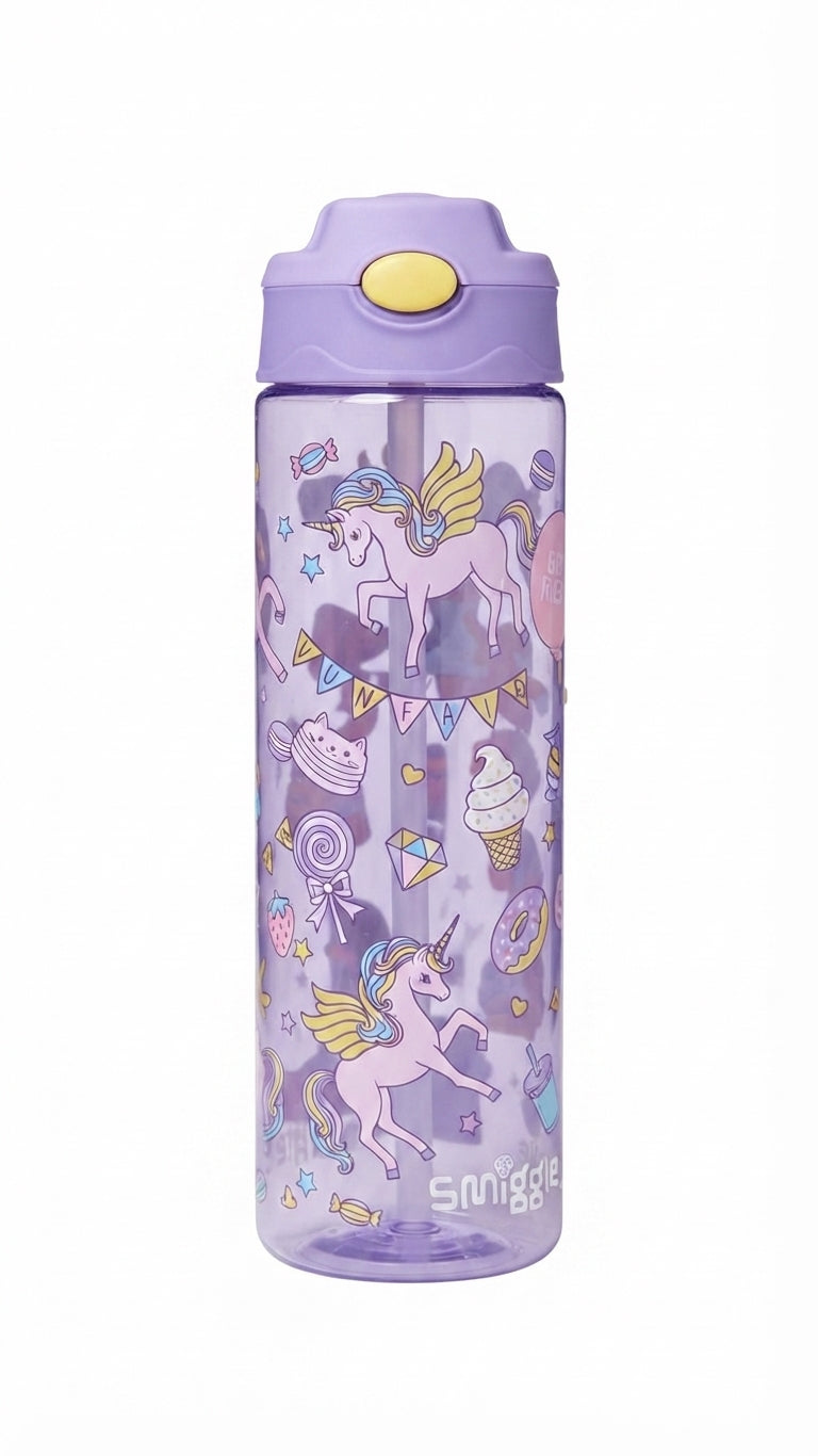 "Smiggle Unicorn water Bottle - 650 ML "