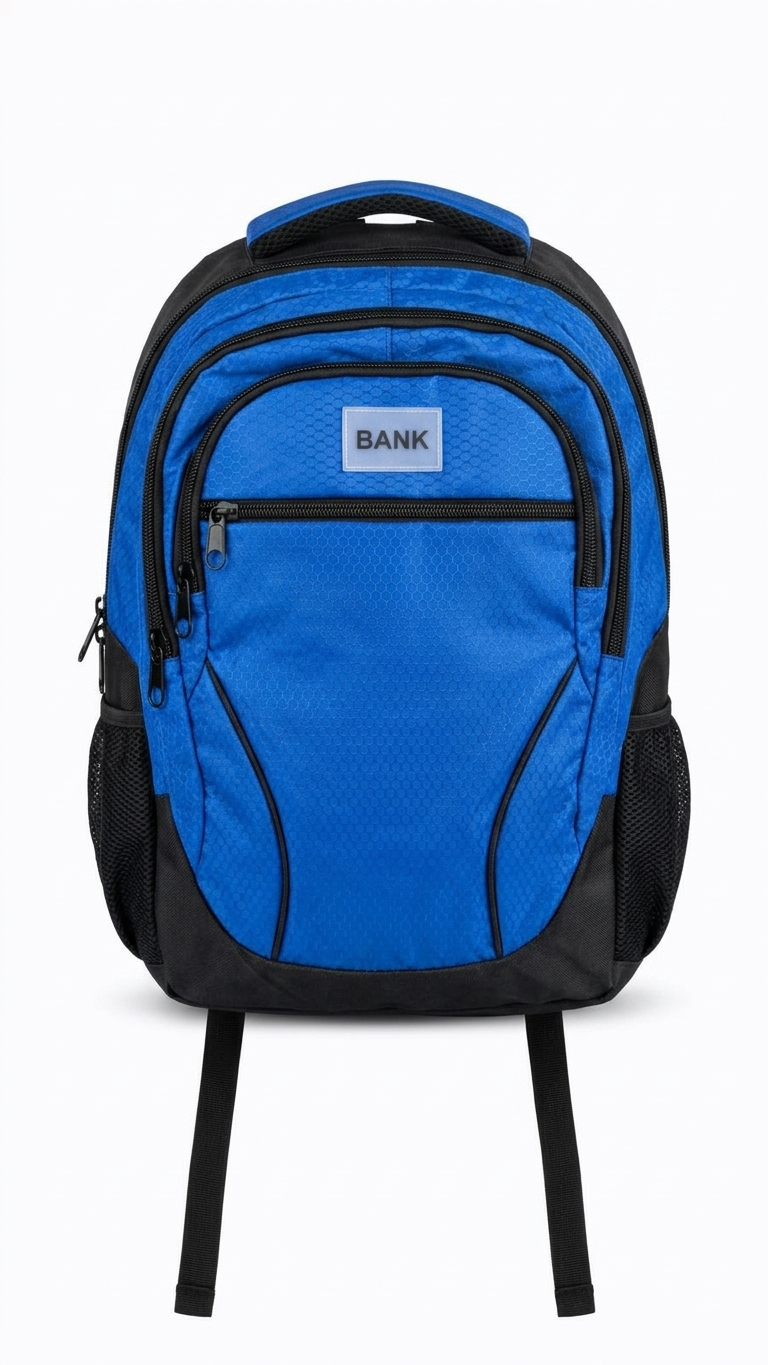 " BANK BACKPACK BLUE 4-2BB"