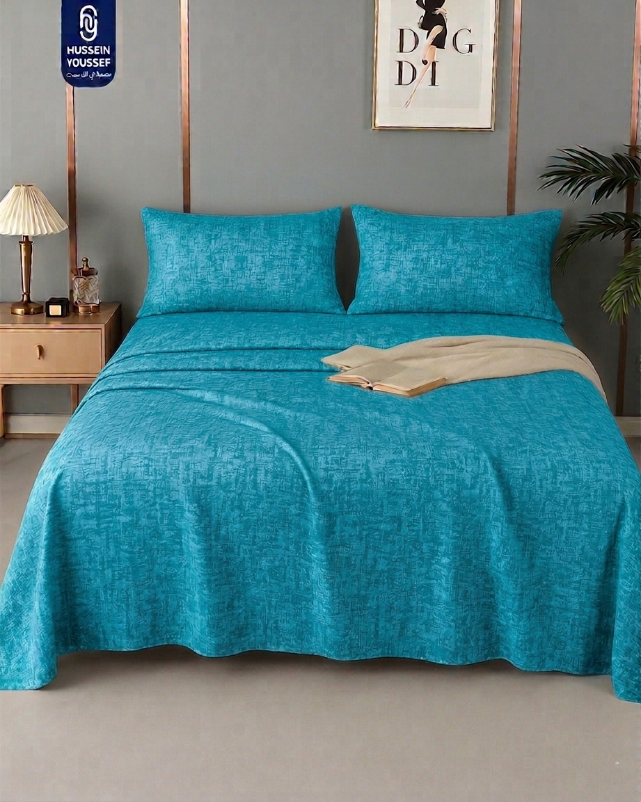 Gold youth bedding set by MODA HOME with 3 pieces, including a duvet cover and pillowcases, in size 240x180 cm.