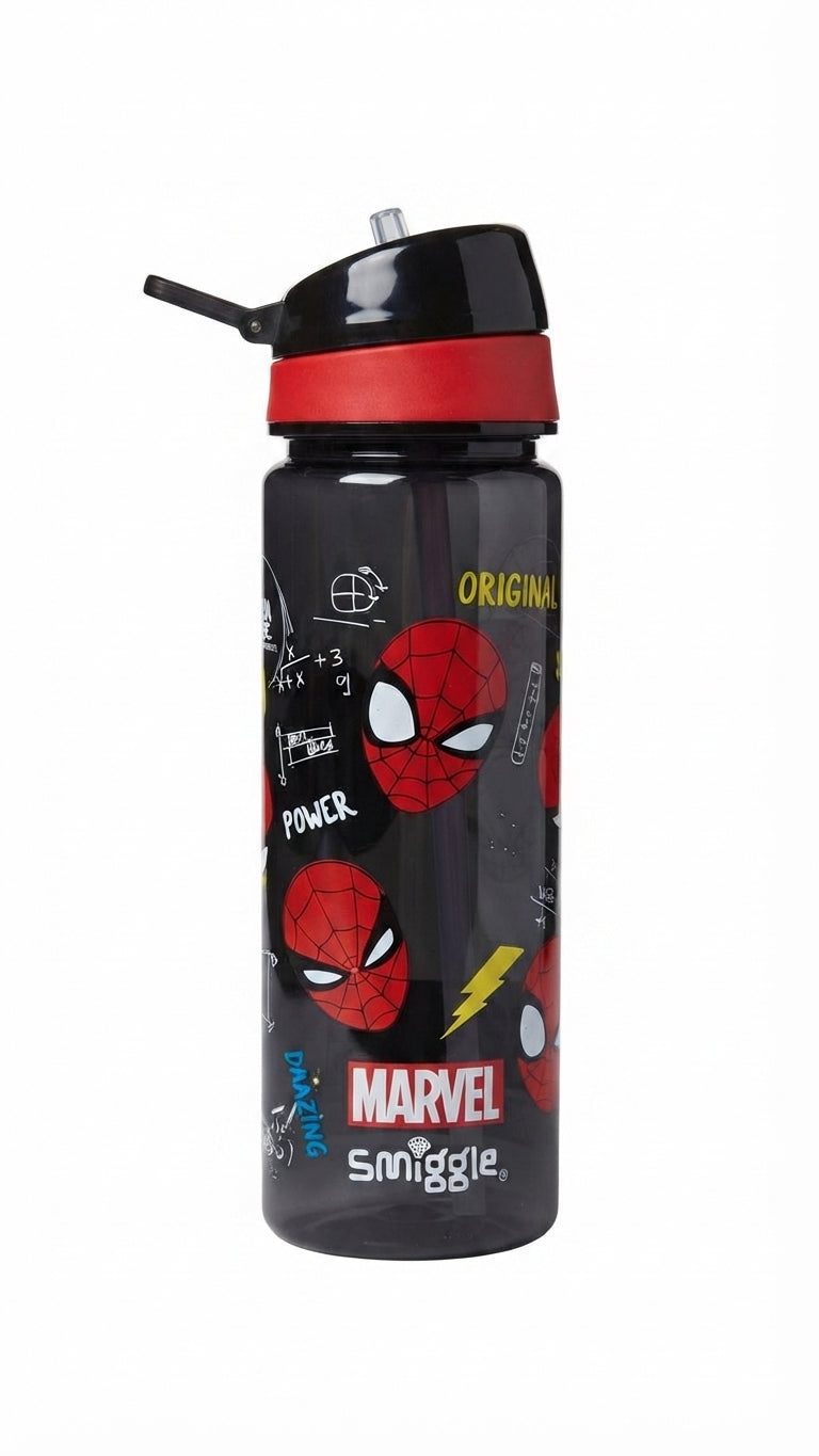 "Smiggle Spider Man water Bottle - 650 ML "