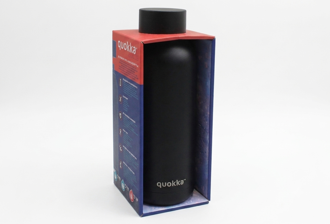 " QUOKKA THERMAL SS BOTTLE SOLID COLOR Black 510 ML "
