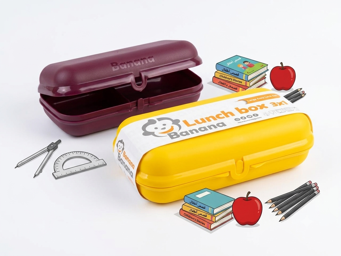 " BANANA Lunch box set 1.2 L + 600ml  "