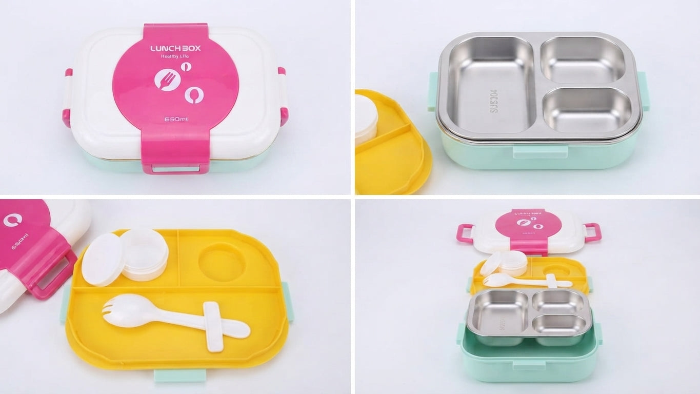 ""LIFETRADE Stainless Lunchbox 650 ML"