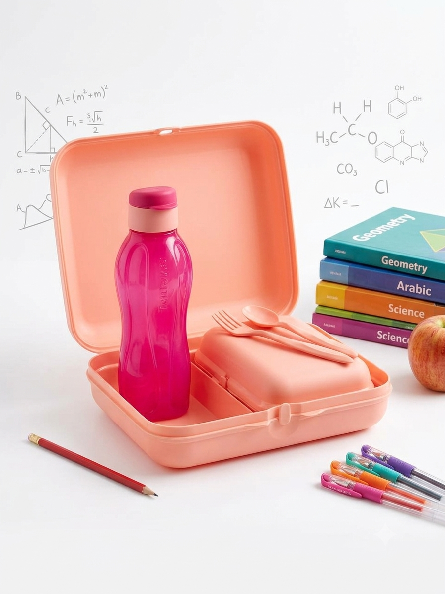 " BANANA Lunch box 3+ water bottles - 5 pieces "