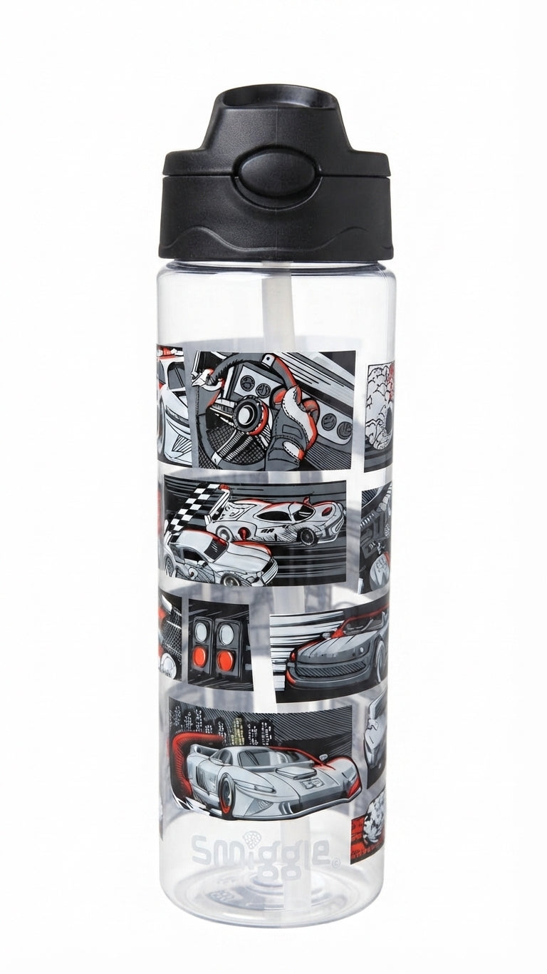 "Smiggle Cars water Bottle - 650 ML "