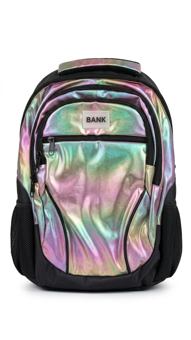 " BANK BACKPACK GREEN/MULTI COLO"