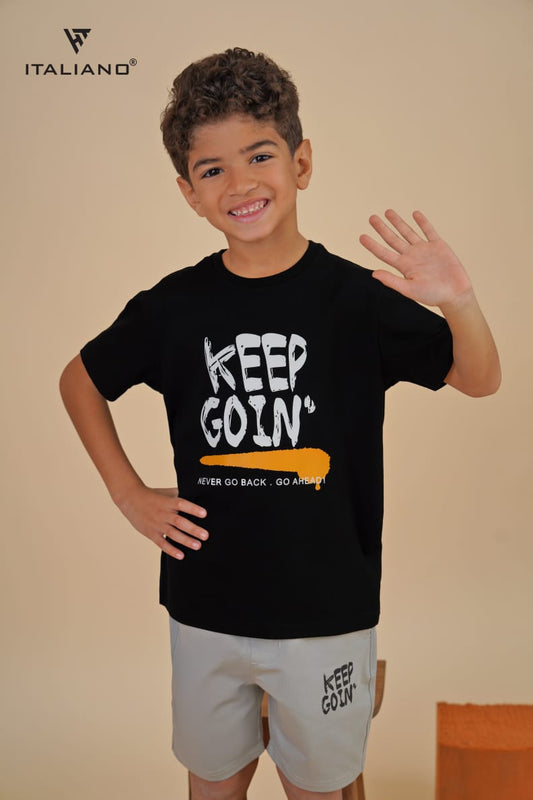 KEEP GOIN Short Sleeve and Shorts Set