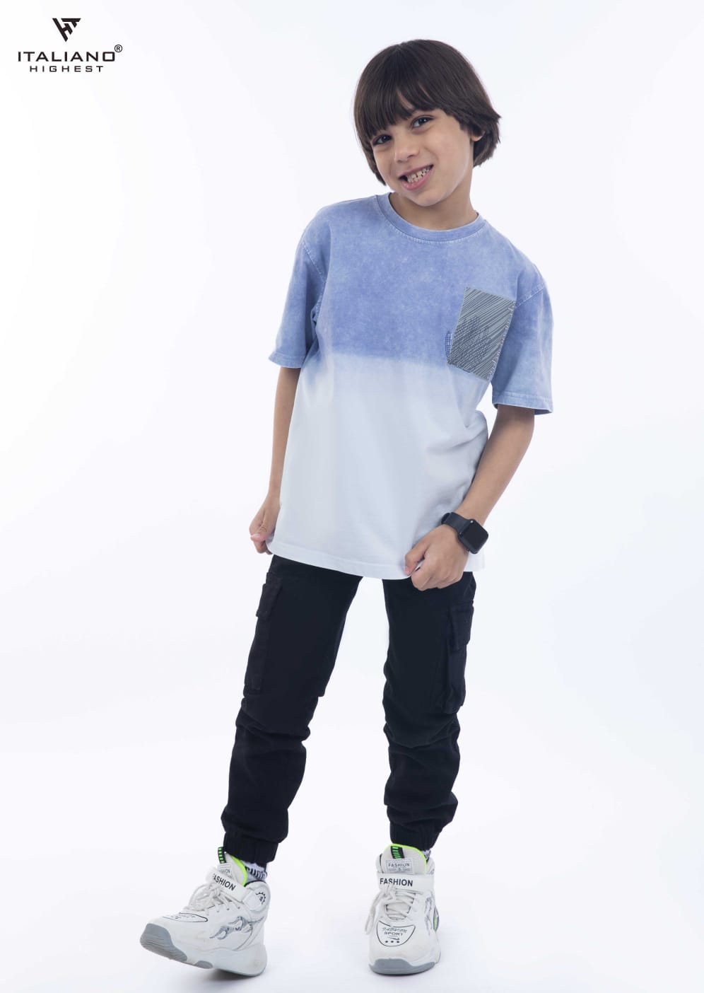 Italiano Depth Life men's short sleeve T-shirt in lightweight fabric, shown in a casual fit with a simple round neckline.