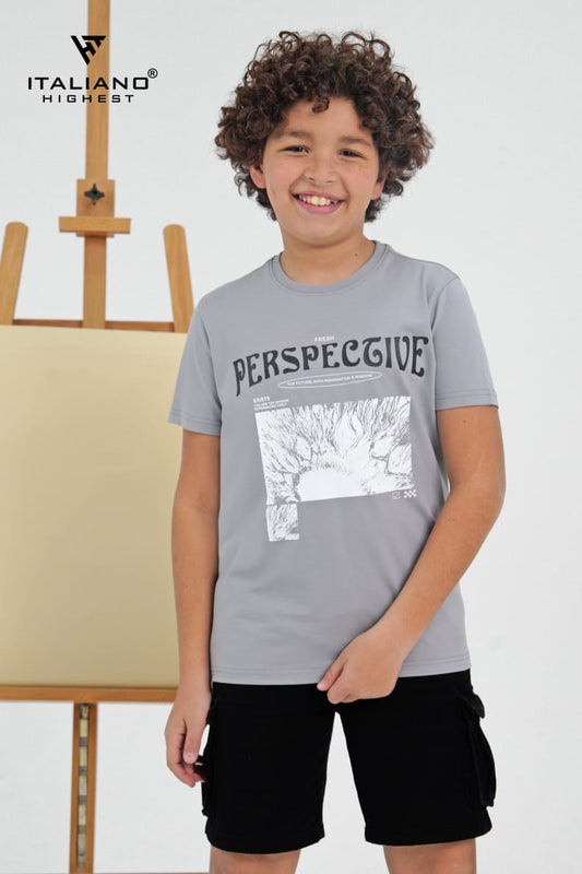 perspective  sleeve t-shirt