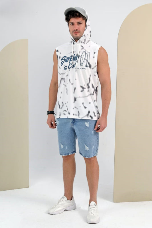 SURFING HOODIE CUT TSHIRT