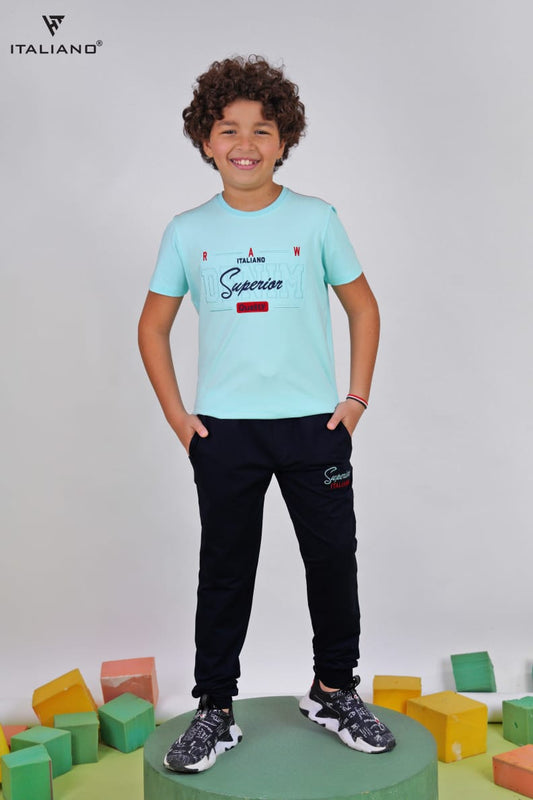 sleeve top and pants set