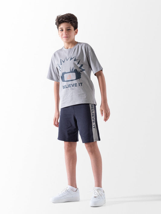 "BELIEVE ITHalf-sleeved pajamas - shorts